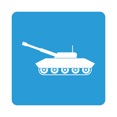 con of a military tank representing the integration of Printed Circuit Board Assemblies (PCBAs) in military vehicles for navigation, weapons control, and environmental monitoring.